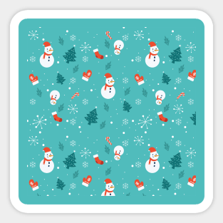 Christmas Snowman Sticker